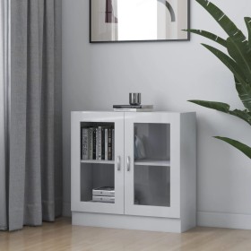 Glossy white plywood display case 82.5x30.5x80 cm by vidaXL, Bookcases and shelves - Ref: Foro24-802747, Price: 58,66 €, Disc...