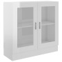 Vitrina de madera contrachapada blanco brillo 82,5x30,5x80 cm de vidaXL, Librerías y estanterías - Ref: Foro24-802747, Precio...