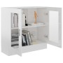 Vitrina de madera contrachapada blanco brillo 82,5x30,5x80 cm de vidaXL, Librerías y estanterías - Ref: Foro24-802747, Precio...