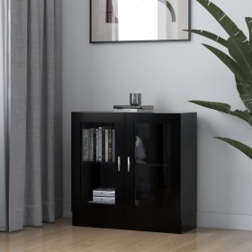 Black plywood display case 82.5x30.5x80 cm by vidaXL, Bookcases and shelves - Ref: Foro24-802742, Price: 82,97 €, Discount: %