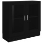 Black plywood display case 82.5x30.5x80 cm by vidaXL, Bookcases and shelves - Ref: Foro24-802742, Price: 80,17 €, Discount: %