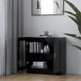 Black plywood display case 82.5x30.5x80 cm by vidaXL, Bookcases and shelves - Ref: Foro24-802742, Price: 80,17 €, Discount: %