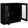 Black plywood display case 82.5x30.5x80 cm by vidaXL, Bookcases and shelves - Ref: Foro24-802742, Price: 80,17 €, Discount: %