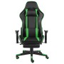 Silla gaming giratoria con reposapiés PVC verde de vidaXL, Sillones para videojuegos - Ref: Foro24-20486, Precio: 170,14 €, D...