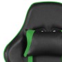 Silla gaming giratoria con reposapiés PVC verde de vidaXL, Sillones para videojuegos - Ref: Foro24-20486, Precio: 170,14 €, D...