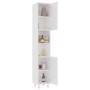 Armario de baño madera contrachapada blanco 30x30x179 cm de vidaXL, Muebles de baño - Ref: Foro24-802624, Precio: 77,08 €, De...