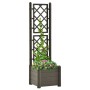 Planter with trellis PP anthracite gray 43x43x142 cm by vidaXL, Pots and planters - Ref: Foro24-313981, Price: 93,36 €, Disco...