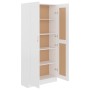 Librería de madera de ingeniería blanco 82,5x30,5x185,5 cm de vidaXL, Librerías y estanterías - Ref: Foro24-802732, Precio: 1...