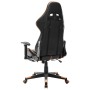 Silla de gaming con reposapiés cuero sintético negro y naranja de vidaXL, Sillones para videojuegos - Ref: Foro24-20516, Prec...