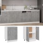 Armario debajo fregadero madera contrachapada gris 60x46x81,5cm de vidaXL, Armarios de cocina - Ref: Foro24-801192, Precio: 7...