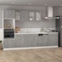 Armario debajo fregadero madera contrachapada gris 60x46x81,5cm de vidaXL, Armarios de cocina - Ref: Foro24-801192, Precio: 7...