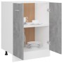 Armario debajo fregadero madera contrachapada gris 60x46x81,5cm de vidaXL, Armarios de cocina - Ref: Foro24-801192, Precio: 7...