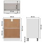 Cabinet under sink gray plywood 60x46x81.5cm by vidaXL, Kitchen cabinets - Ref: Foro24-801192, Price: 74,48 €, Discount: %