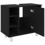 Armario de baño madera contrachapada negro 60x32x53,5 cm de vidaXL, Muebles de baño - Ref: Foro24-802634, Precio: 56,39 €, De...