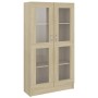 Vitrina de madera contrachapada color roble 82,5x30,5x150 cm de vidaXL, Librerías y estanterías - Ref: Foro24-802762, Precio:...