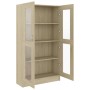 Vitrina de madera contrachapada color roble 82,5x30,5x150 cm de vidaXL, Librerías y estanterías - Ref: Foro24-802762, Precio:...