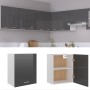 Glossy gray plywood kitchen hanging cabinet 50x31x60 cm by vidaXL, Kitchen cabinets - Ref: Foro24-801267, Price: 50,29 €, Dis...