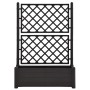 Planter with trellis PP anthracite gray 100x43x142 cm by vidaXL, Pots and planters - Ref: Foro24-313985, Price: 145,36 €, Dis...