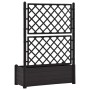 Planter with trellis PP anthracite gray 100x43x142 cm by vidaXL, Pots and planters - Ref: Foro24-313985, Price: 145,36 €, Dis...