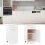 Armario bajo cajón cocina madera ingeniería blanca 40x46x81,5cm de vidaXL, Armarios de cocina - Ref: Foro24-801212, Precio: 6...