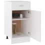 Armario bajo cajón cocina madera ingeniería blanca 40x46x81,5cm de vidaXL, Armarios de cocina - Ref: Foro24-801212, Precio: 6...