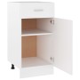 Armario bajo cajón cocina madera ingeniería blanca 40x46x81,5cm de vidaXL, Armarios de cocina - Ref: Foro24-801212, Precio: 6...