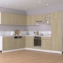 Hanging cabinets 2 units Sonoma oak plywood 50x31x60 cm by vidaXL, Kitchen cabinets - Ref: Foro24-805081, Price: 108,11 €, Di...