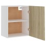 Hanging cabinets 2 units Sonoma oak plywood 50x31x60 cm by vidaXL, Kitchen cabinets - Ref: Foro24-805081, Price: 108,11 €, Di...