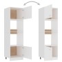 Weißer Mikrowellenschrank aus Sperrholz, 60 x 57 x 207 cm von vidaXL, Küchenschränke - Ref: Foro24-802546, Preis: 241,18 €, R...