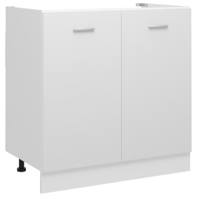 Under-sink cabinet in white engineered wood, 80x46x81.5 cm by vidaXL, Kitchen cabinets - Ref: Foro24-801196, Price: 77,54 €, ...