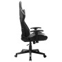 Black and gray synthetic leather gaming chair by vidaXL, Gaming chairs - Ref: Foro24-20506, Price: 194,17 €, Discount: %