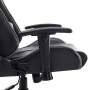 Silla de gaming de cuero sintético negro y gris de vidaXL, Sillones para videojuegos - Ref: Foro24-20506, Precio: 194,17 €, D...