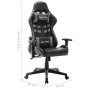 Black and gray synthetic leather gaming chair by vidaXL, Gaming chairs - Ref: Foro24-20506, Price: 194,17 €, Discount: %