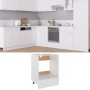 White engineered wood oven cabinet 60x46x81.5 cm by vidaXL, Kitchen cabinets - Ref: Foro24-802497, Price: 59,91 €, Discount: %