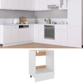 White engineered wood oven cabinet 60x46x81.5 cm by vidaXL, Kitchen cabinets - Ref: Foro24-802497, Price: 56,00 €, Discount: %