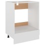 Weißer Ofenschrank aus Holzwerkstoff, 60 x 46 x 81,5 cm von vidaXL, Küchenschränke - Ref: Foro24-802497, Preis: 59,91 €, Raba...