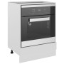 White engineered wood oven cabinet 60x46x81.5 cm by vidaXL, Kitchen cabinets - Ref: Foro24-802497, Price: 59,91 €, Discount: %