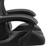 Silla gaming con reposapiés cuero sintético negro y gris de vidaXL, Sillas de oficina - Ref: Foro24-20530, Precio: 160,63 €, ...