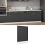 Gray plywood dishwasher panel 45x3x67 cm by vidaXL, Kitchen cabinets - Ref: Foro24-802556, Price: 22,99 €, Discount: %