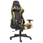 Golden PVC swivel gaming chair by vidaXL, Gaming chairs - Ref: Foro24-20492, Price: 150,68 €, Discount: %