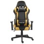 Golden PVC swivel gaming chair by vidaXL, Gaming chairs - Ref: Foro24-20492, Price: 150,99 €, Discount: %