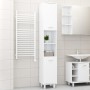 Bathroom cabinet in glossy white plywood, 30x30x179 cm. by vidaXL, Bathroom furniture - Ref: Foro24-802630, Price: 77,27 €, D...