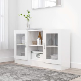 Plywood white gloss display case 120x30.5x70 cm by vidaXL, Sideboards - Ref: Foro24-802792, Price: 113,21 €, Discount: %