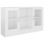 Plywood white gloss display case 120x30.5x70 cm by vidaXL, Sideboards - Ref: Foro24-802792, Price: 113,99 €, Discount: %