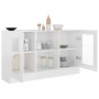 Plywood white gloss display case 120x30.5x70 cm by vidaXL, Sideboards - Ref: Foro24-802792, Price: 113,99 €, Discount: %