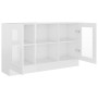 Plywood white gloss display case 120x30.5x70 cm by vidaXL, Sideboards - Ref: Foro24-802792, Price: 113,99 €, Discount: %