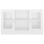 Plywood white gloss display case 120x30.5x70 cm by vidaXL, Sideboards - Ref: Foro24-802792, Price: 113,99 €, Discount: %