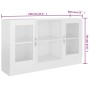 Plywood white gloss display case 120x30.5x70 cm by vidaXL, Sideboards - Ref: Foro24-802792, Price: 113,99 €, Discount: %