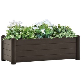 Hochbeet PP mokkafarben 100x43x35 cm von vidaXL, Töpfe und Pflanzgefäße - Ref: Foro24-313976, Preis: 85,80 €, Rabatt: %