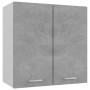 Concrete gray plywood hanging cabinet 60x31x60 cm by vidaXL, Kitchen cabinets - Ref: Foro24-801272, Price: 61,92 €, Discount: %